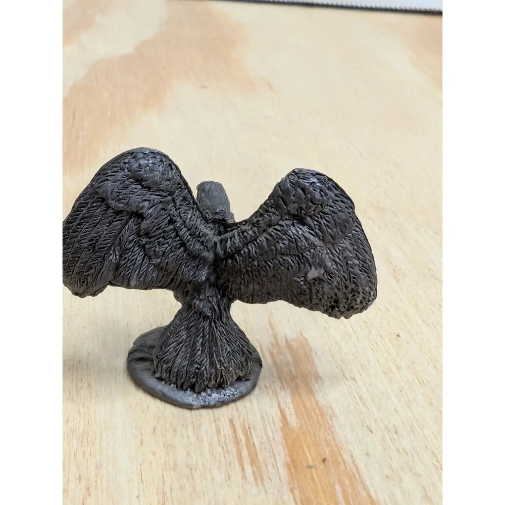 Pewter Style Finish Small Eagle Desk‎ Piece Man Cave Outdoors